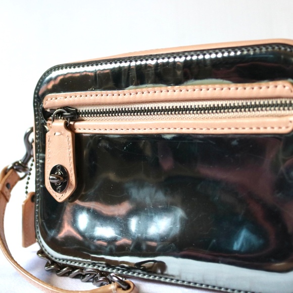 COACH Poppy Mirror Metallic Leather Flight Wristlet Purse Wallet 2013 - Picture 7 of 8